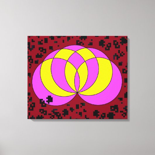 Isolated Spiralina Field Canvas Afdruk (Voorkant)