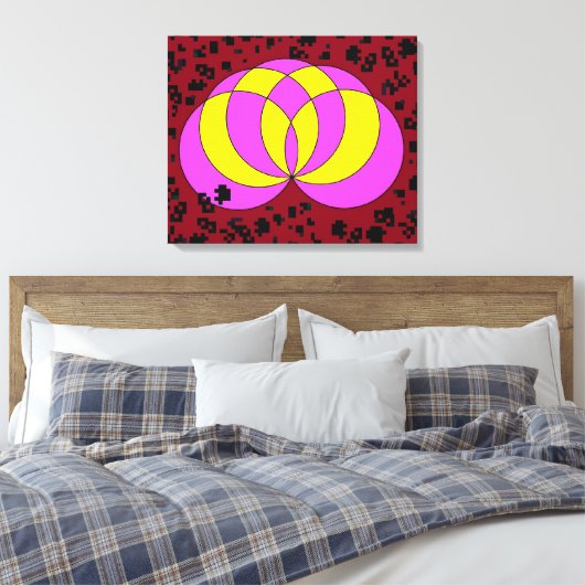 Isolated Spiralina Field Canvas Afdruk (Insitu (Slaapkamer))