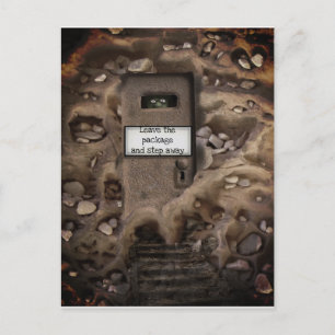 ISOLATIE QUARANTINE TROLL FUNNY DOOR Jetpackcorps Briefkaart