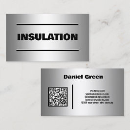 Isolatieservices Aangepaste QR-Visitekaartje Visitekaartje