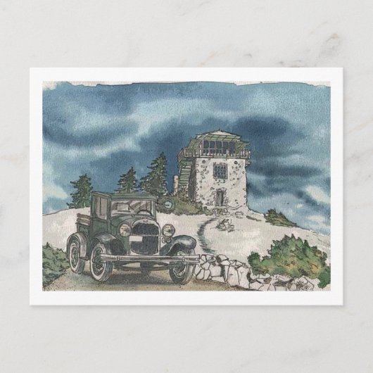 isolatieuitkijkpost briefkaart (Voorkant)