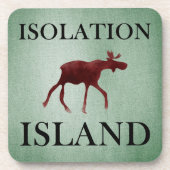 Isolation Island Aanwijzing Bier Onderzetter (Voorkant)