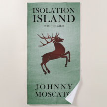 Isolation Island Deer badhanddoek