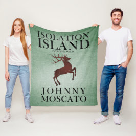 Isolation Island Herten Clue Ontwerp Fleece Deken