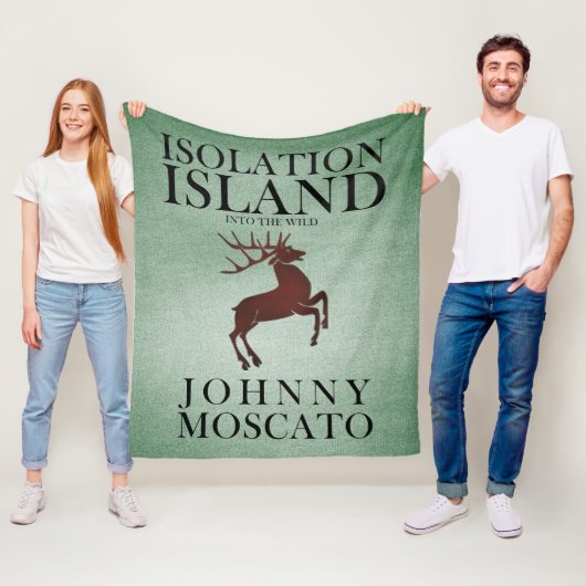 Isolation Island Herten Clue Ontwerp Fleece Deken (In situ)