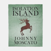 Isolation Island Herten Clue Ontwerp Fleece Deken (Voorkant)