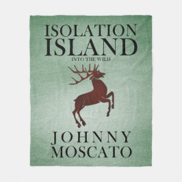 Isolation Island Herten Clue Ontwerp Fleece Deken