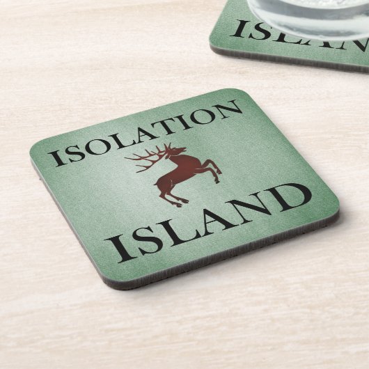 Isolation Island Hint Bier Onderzetter (Linkerzijde)