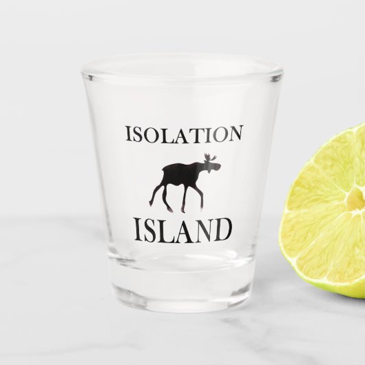 Isolation Island Hint Shot Glas (Voorkant)