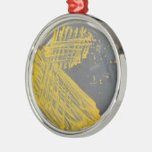 Isolation Streak of Bacteria Metalen Ornament (Links)