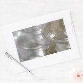 Isolatoren van helder glas rechthoekige sticker (Envelop)