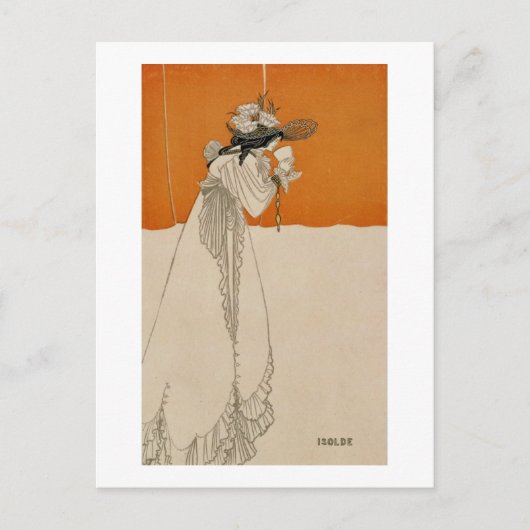 Isolde, illustratie uit 'The Studio', 1895 (lith Briefkaart (Voorkant)