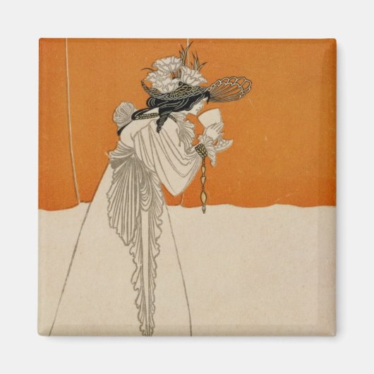 Isolde, illustratie uit 'The Studio', 1895 (lith Magneet (Voorkant)