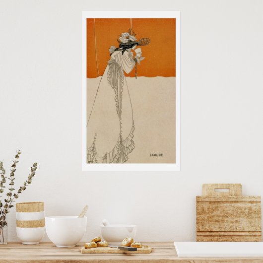 Isolde, illustratie uit 'The Studio', 1895 (lith Poster (Keuken)