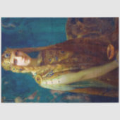 Isolde  Vrouw Decoupage Meubels Tissuepapier (Voorkant)