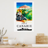 Isole,Canarie,reisposter Poster (Keuken)