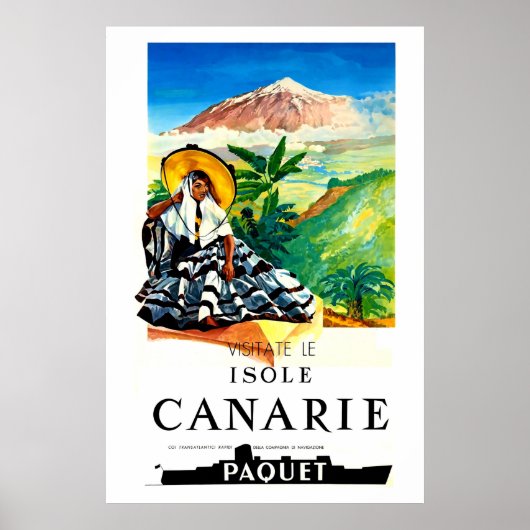 Isole,Canarie,reisposter Poster (Voorkant)