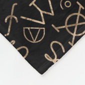 Isolerend stenen symbool 2 van Filosoof Fleece Deken (Hoek)