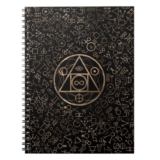 Isolerend stenen symbool 2 van Filosoof Notitieboek (Voorkant)