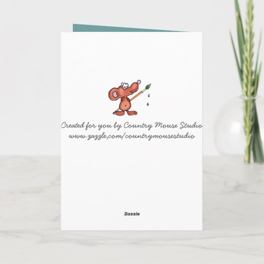 Isolerende vogelkaart kaart (Achterkant)