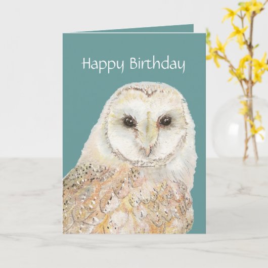 Isolerende vogelkaart kaart (Gele Bloem)