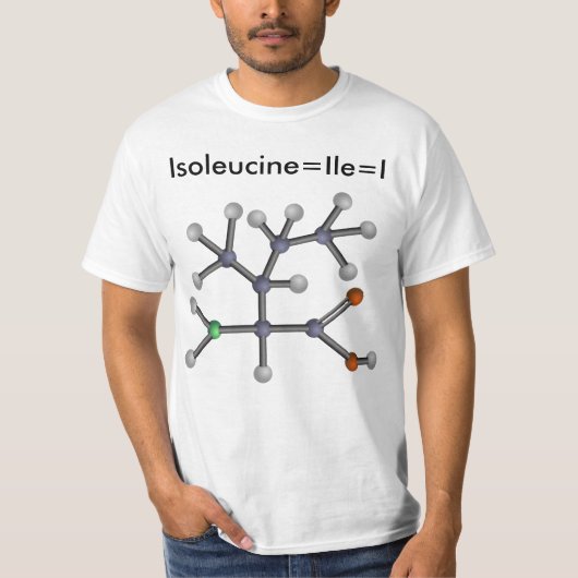 Isoleucine (aminozuur) t-shirt (Voorkant)