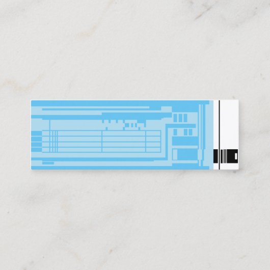 Isolineaire chip, Visitekaartje van 3,0 x 1,0 inch (Achterkant)