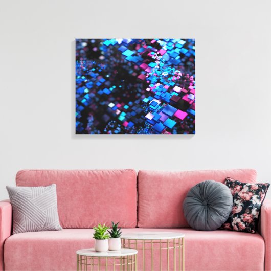 isometer canvas afdruk (Insitu (Woonkamer))