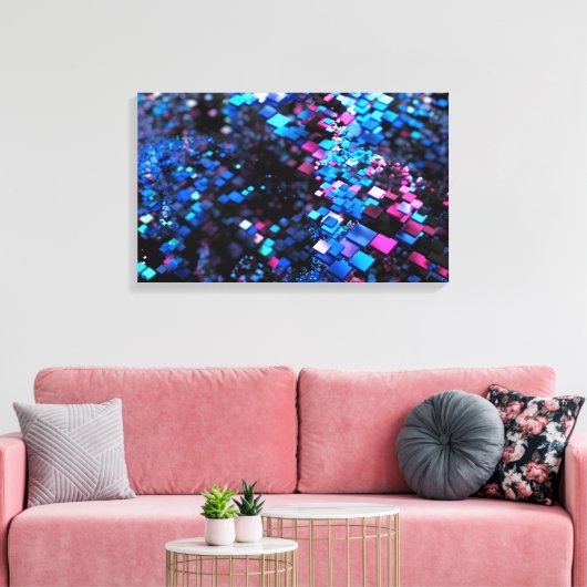 isometer canvas afdruk (Insitu (Woonkamer))