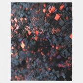 Isometer (zwart) fleece deken (Voorkant)