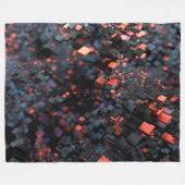 Isometer (zwart) fleece deken (Voorkant (Horizontaal))