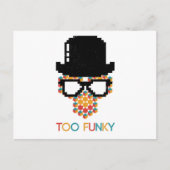 Isometric Funky Monkey Cube patroon Briefkaart (Voorkant)