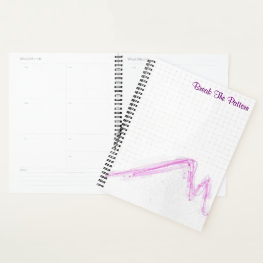 Isometric Grid with Pink Planner (Display)