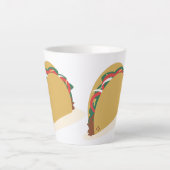 Isometric Tacos Shell Food Restaurant Latte Mok (Voorkant)