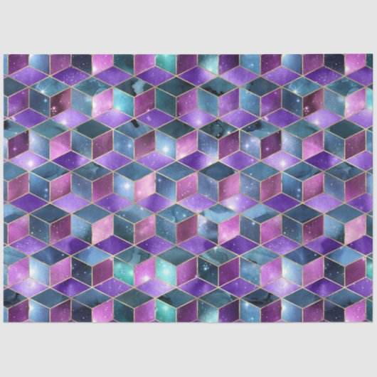 Isometrisch ontwerp uit de Galaxy-reeks 16 Tissuepapier (Voorkant)