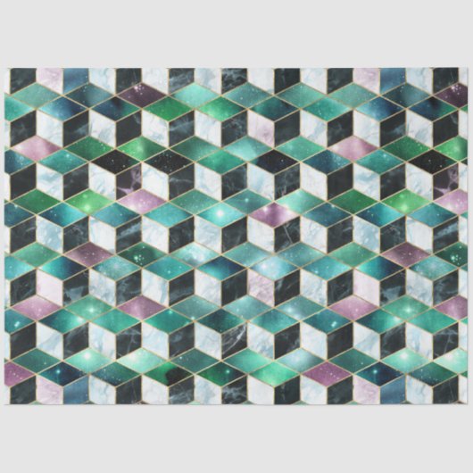 Isometrisch ontwerp uit de Galaxy-reeks 3 Tissuepapier (Voorkant)