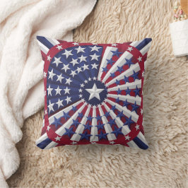 Isometrisch USA Flag Pattern Sierkussen