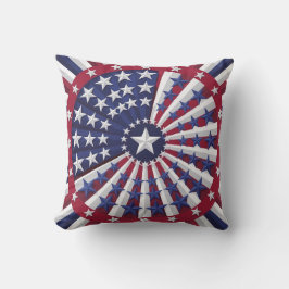 Isometrisch USA Flag Pattern Sierkussen