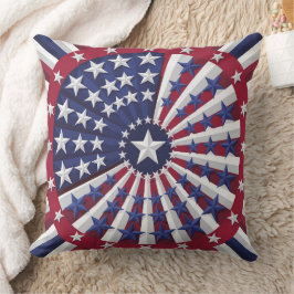 Isometrisch USA Flag Pattern Sierkussen