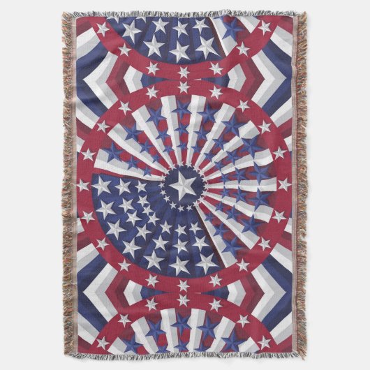 Isometrisch VS-vlagpatroon Deken (Voorkant Verticaal)