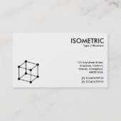 Isometrische Cube Motif - White/Black Visitekaartje (Voorkant)