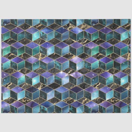 Isometrische Galaxy Serie Design 5 Tissuepapier (Voorkant)