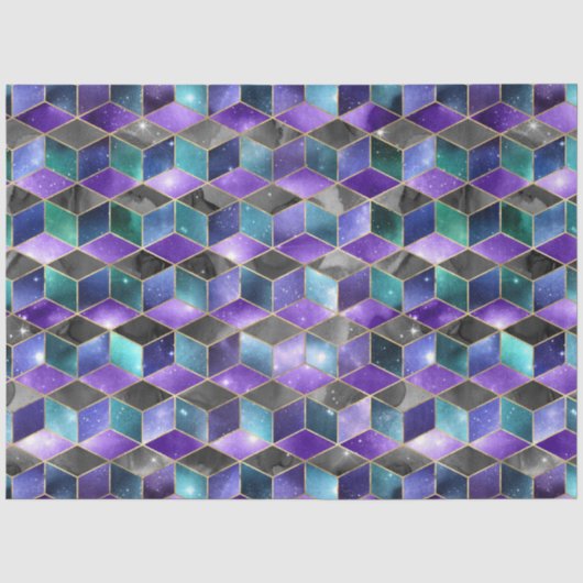 Isometrische Galaxy Serie Design 6 Tissuepapier (Voorkant)