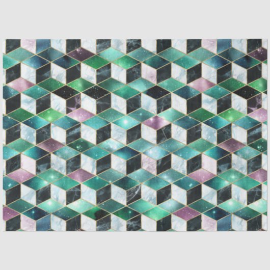 Isometrische Galaxy Serie Ontwerp 3 Tissuepapier (Voorkant)