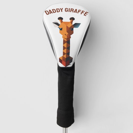 Isometrische Giraffe Golfheadcover (Voorkant)
