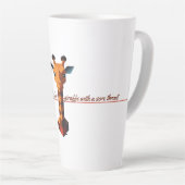 Isometrische Giraffe Latte Mok (Rechterhoek)