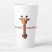 Isometrische Giraffe Latte Mok (Voorkant)