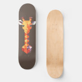 Isometrische Giraffe Persoonlijk Skateboard (Voorkant)