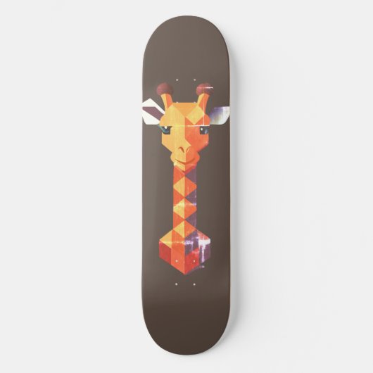 Isometrische Giraffe Persoonlijk Skateboard (Voorkant)