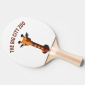 Isometrische Giraffe Tafeltennisbatje (Zijkant)